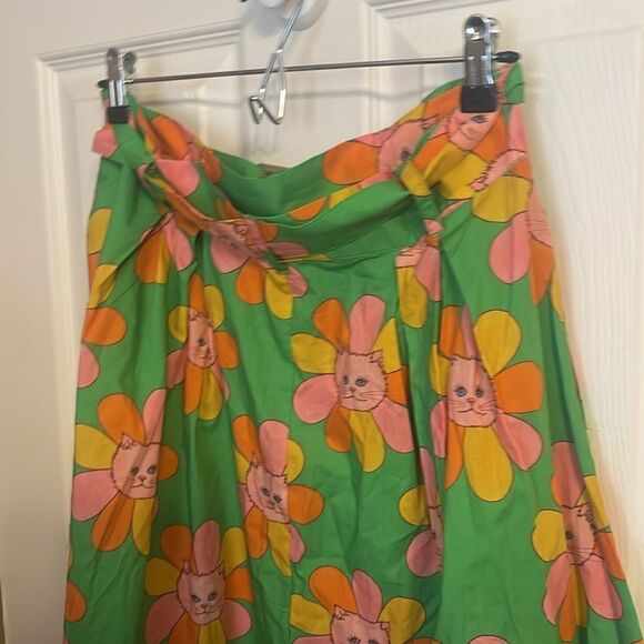 🌼 NWT Modcloth x Marisol Muro ProperlyPreened A-Line Skirt Size 10 - Picture 6 of 12